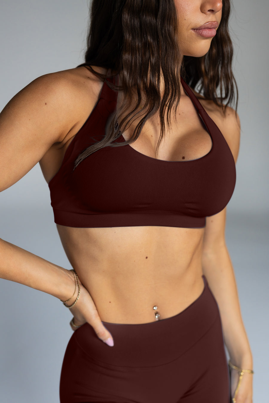 DYNAMIC SEAMLESS SHORTS - CHOCOLATE