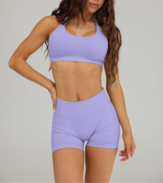 DYNAMIC SEAMLESS SHORTS - LILAC