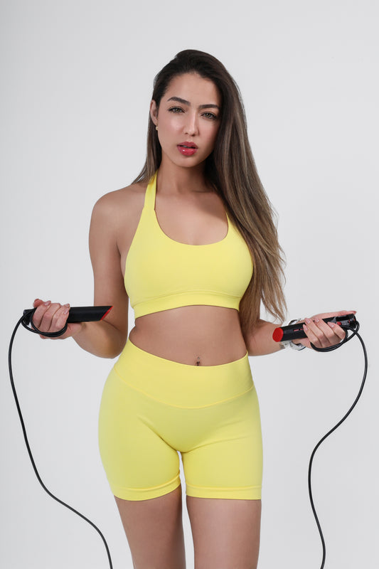 DYNAMIC SEAMLESS SHORTS - YELLOW