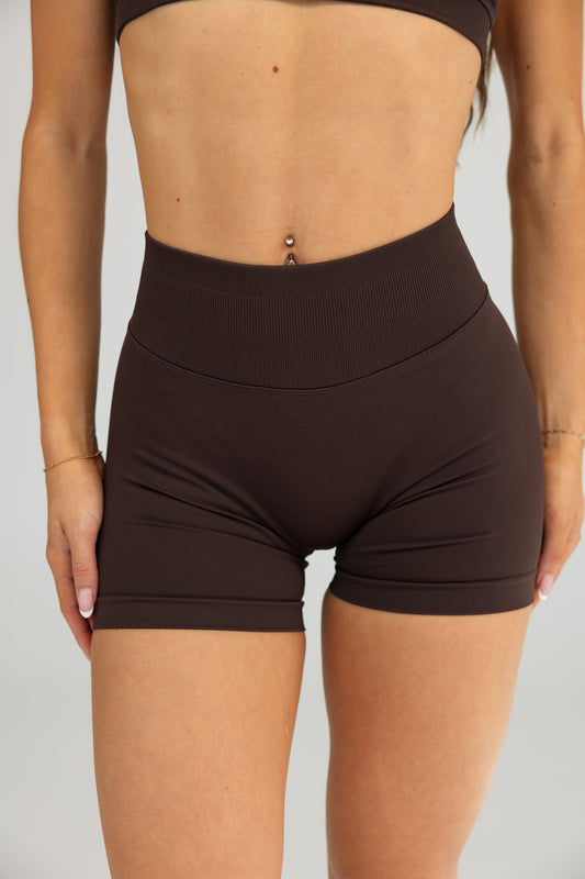 HIGH CONTOUR SHORTS - ESPRESSO