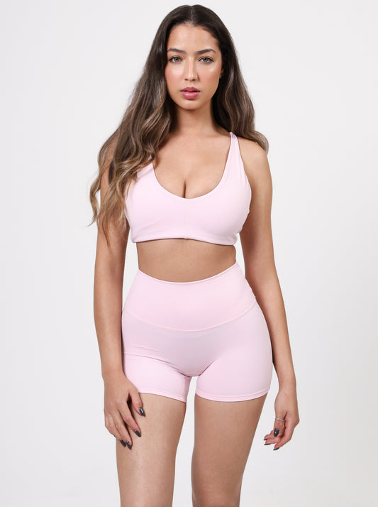 BUTTERSOFT TWISTED BRA - BABY PINK