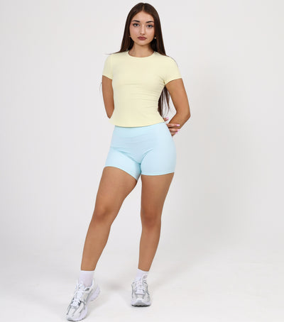 BUTTERSOFT SCULPT TEE - PASTEL YELLOW