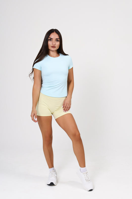 BUTTERSOFT SCULPT TEE - SKY BLUE