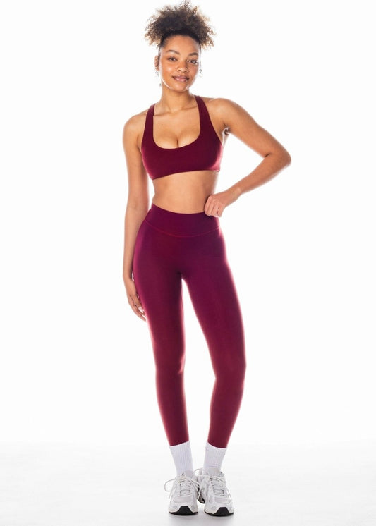 COREACTIVE LEGGINGS- DARK CHERRY