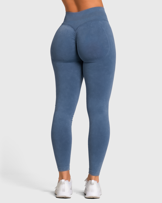 HIGH CONTOUR LEGGINGS - MIST BLUE