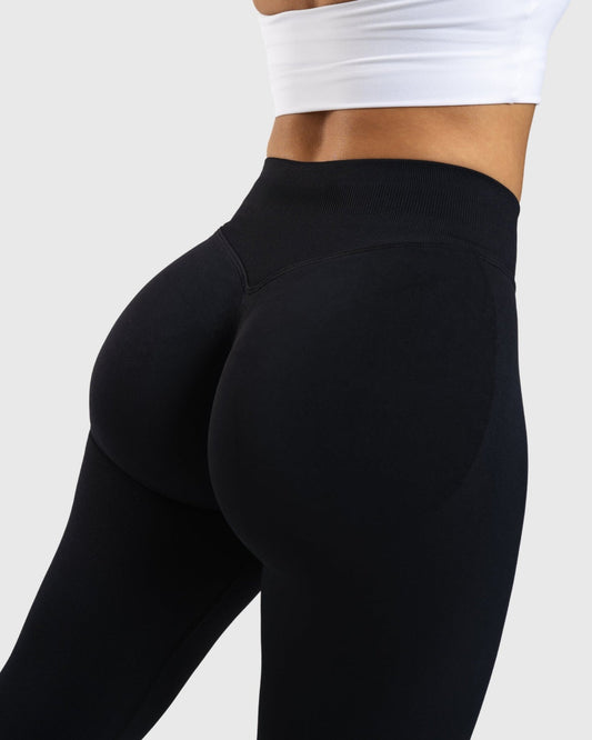 SIGNATURE SCRUNCH LEGGINGS - BLACK