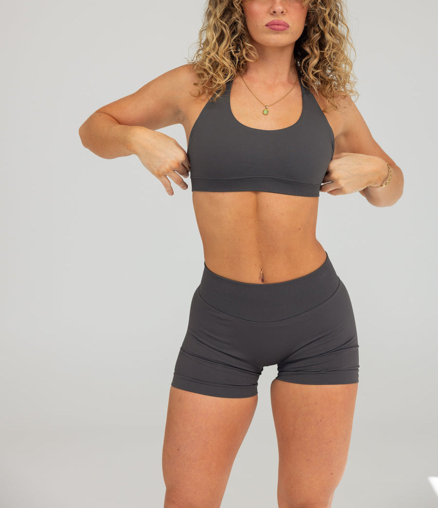 BUY 2 GET 1 FREE FRIDAY SALE HIGH CONTOUR BRA - CHARCOAL