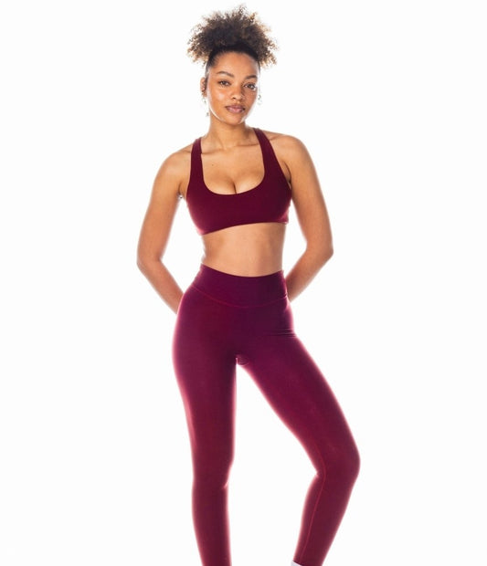 COREACTIVE LEGGINGS- DARK CHERRY