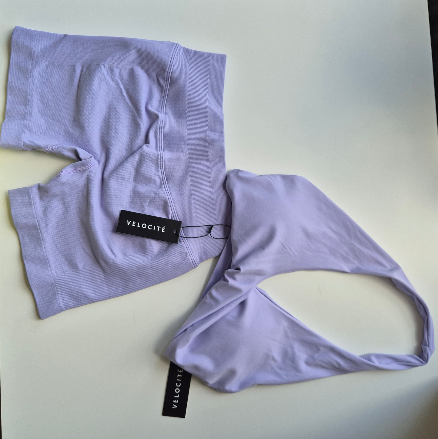 TWISTED HALTER BRA - LILAC